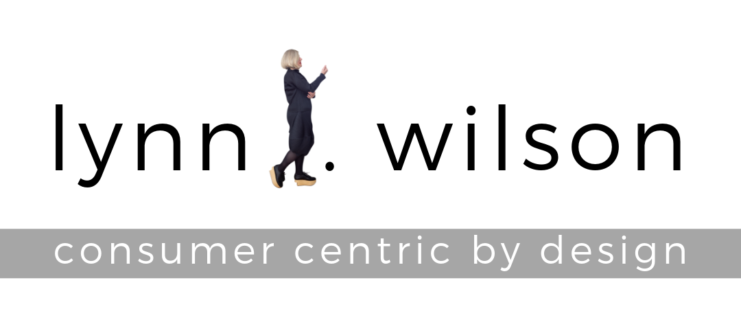 Lynn Wilson Logo with consumer centric by design